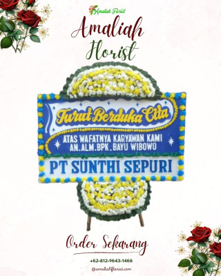 Papan Bunga Duka di Dasan Agung